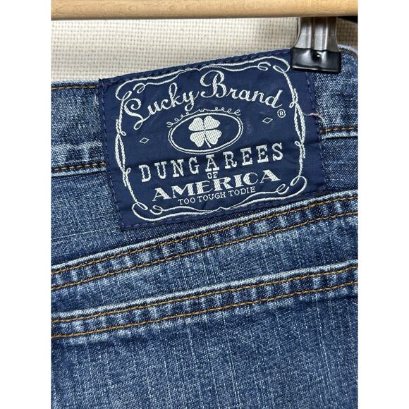 Lucky Brand Jeans Mens 36 Classic Fit Dungarees Medium Wash Straight Denim - Picture 15 of 15